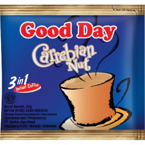 Кофейный напиток Good Day 3в1 Carrebian Nut (20 гр)
