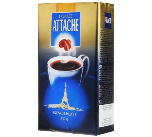 Кофе молотый Attache French Roast (250 гр) в/у