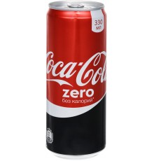 Напиток Coca-Cola Zero газированный (0.33 л) ж/б