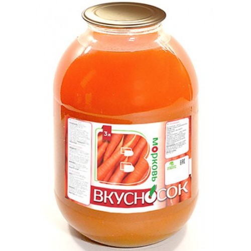 Напиток сокосодержащий ВкусноСок Морковный (3 л)