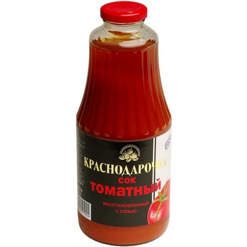 Сок томатный восстановленный с солью Краснодарочка (1 л) ст/бут