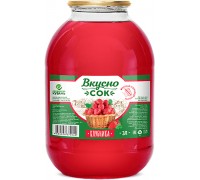 Напиток сокосодержащий ВкусноСок Земляника (3 л)