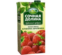Напиток сокосодержащий Сочная Долина Яблоко Рябина Клубника Земляника (1.93 л)