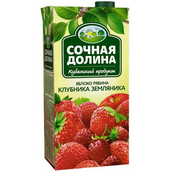 Напиток сокосодержащий Сочная Долина Яблоко Рябина Клубника Земляника (1.93 л) Напиток сокосодержащий Сочная Долина Яблоко Рябина Клубника Земляника (1.93 л)