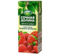 Напиток сокосодержащий Сочная долина Яблоко-Рябина-Клубника-Земляника (0.2 л)