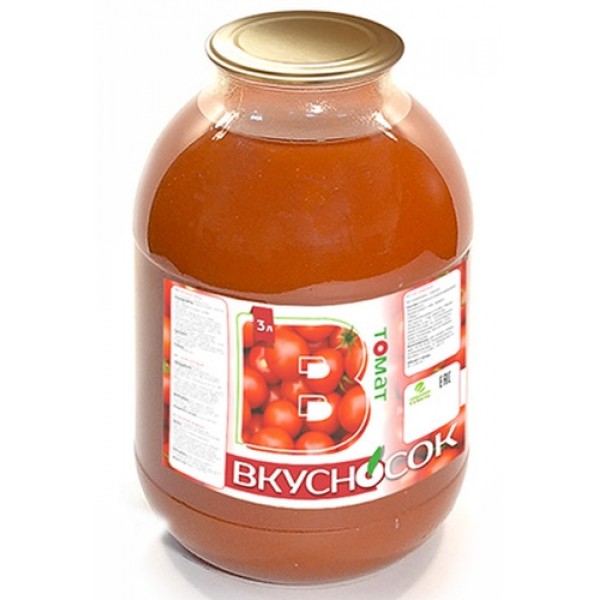 Напиток сокосодержащий ВкусноСок Томат (3 л) Напиток сокосодержащий ВкусноСок Томат (3 л)
