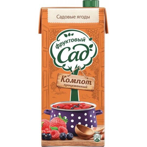 Компот Фруктовый сад Садовые ягоды (1.93 л) Компот Фруктовый сад Садовые ягоды (1.93 л)