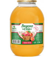 Напиток сокосодержащий ВкусноСок Яблоко-Персик (3 л)