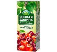 Напиток сокосодержащий Сочная долина Яблоко-Вишня-Черешня (0.2 л)