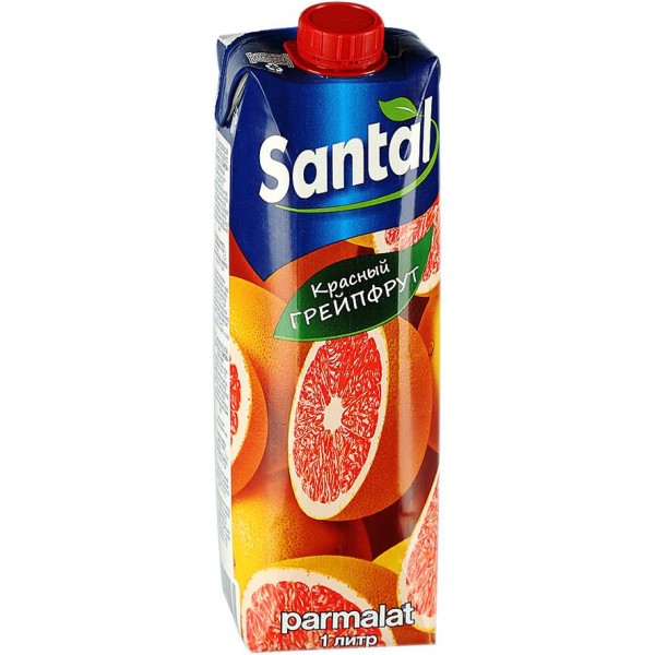 Напиток сокосодержащий Santal Красный грейпфрут (1 л) Напиток сокосодержащий Santal Красный грейпфрут (1 л)