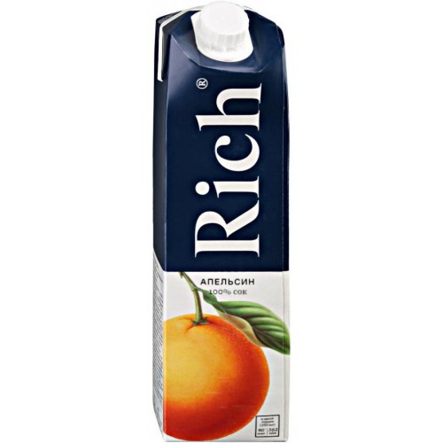 Сок Rich Апельсиновый 100% (1 л)