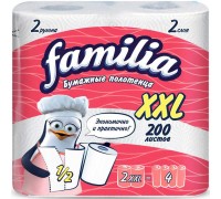 Полотенца бумажные Familia XXL двухслойные (2 шт)
