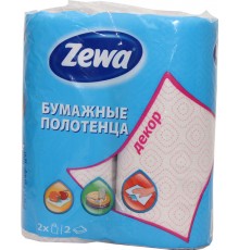 Бумажные полотенца Zewa двухслойные Decor (2 шт)