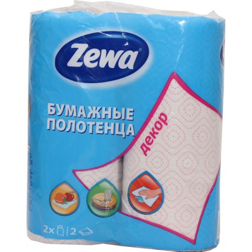 Бумажные полотенца Zewa двухслойные Decor (2 шт)