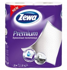 Бумажные полотенца Zewa двухслойные Premium (2 шт)