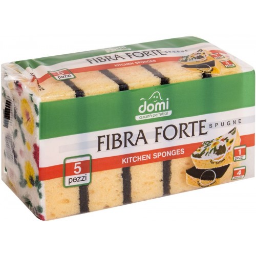 Губка для посуды Domi Fibra Forte (5 шт)