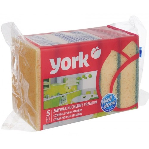 Губки для мытья посуды York Премиум (5 шт)