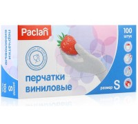 Перчатки виниловые Paclan размер S (100 шт)