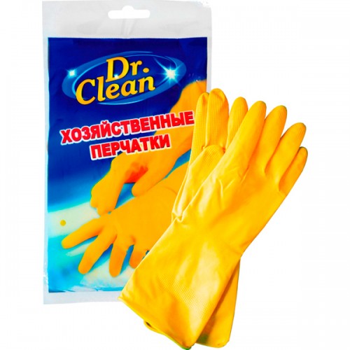 Перчатки резиновые хозяйственные Dr. Clean Размер S