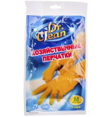 Перчатки резиновые хозяйственные Dr. Clean Размер M