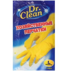 Перчатки резиновые хозяйственные Dr. Clean Размер L