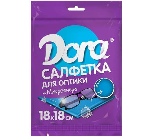 Салфетка из микрофибры Dora Для оптики (18*18 см)