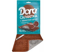 Салфетка из микрофибры Dora С эффектом щетки (17*15 см)