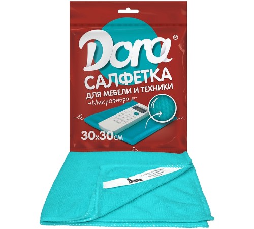 Салфетка из микрофибры Dora Для мебели и бытовой техники (30*30 см)