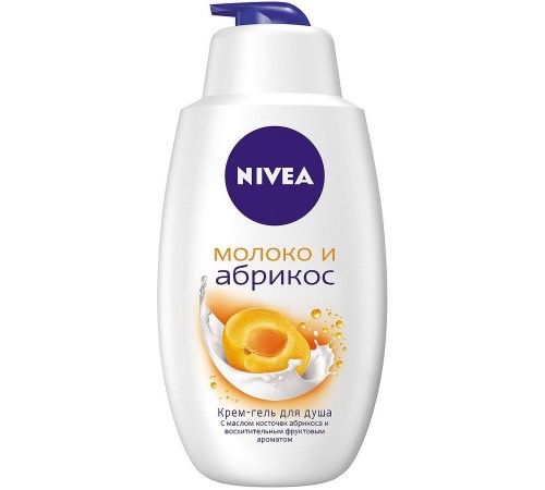 Гель для душа Nivea Молоко и Абрикос (750 мл)