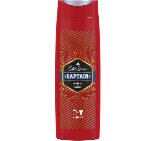 Гель для душа + шампунь Old Spice 2в1 Captain (250 мл)