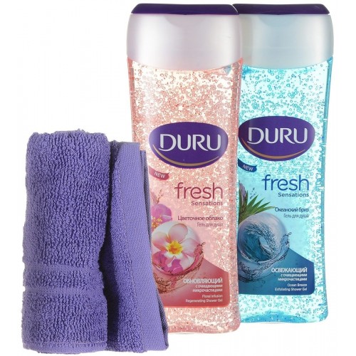 Набор Duru Fresh (Цветочное облако и Океанский бриз) + полотенце