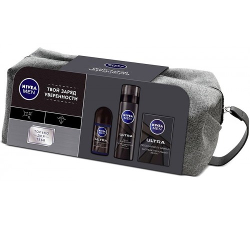 Набор подарочный Nivea Men Ultra (пена + лосьон + дезодорант)