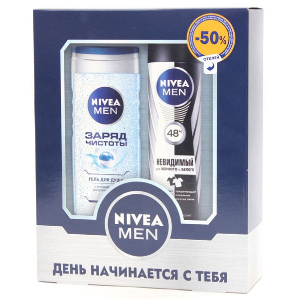 Набор Nivea Men Заряд чистоты (гель для душа + дезодорант) Набор Nivea Men Заряд чистоты (гель для душа + дезодорант)