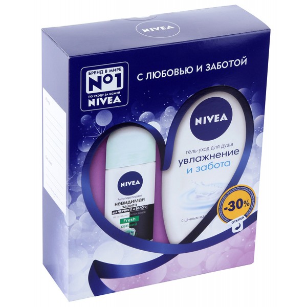 Набор Nivea Нежное Увлажнение и Свежесть (гель для душа + дезодорант) Набор Nivea Нежное Увлажнение и Свежесть (гель для душа + дезодорант)