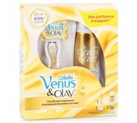 Набор женский Gilette Venus&Olay + Гель Satine Care Sensitive