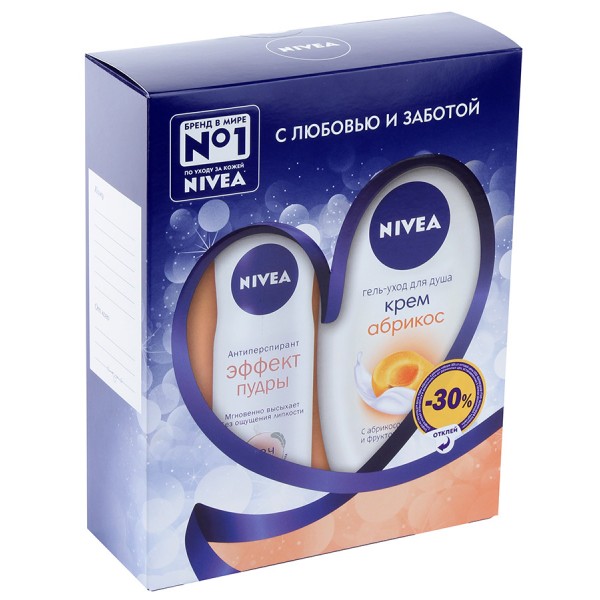 Набор Nivea Нежное Увлажнение (гель для душа + дезодорант)