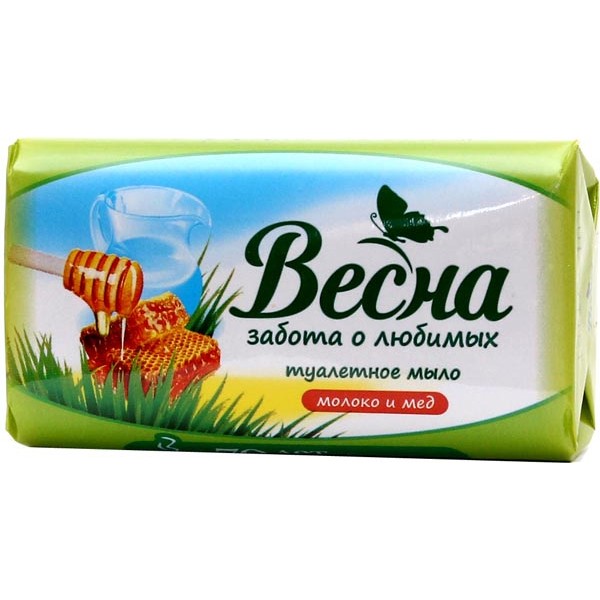 Мыло туалетное Весна Молоко и мёд (90 гр) Мыло туалетное Весна Молоко и мёд (90 гр)