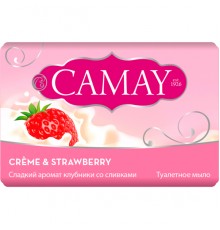 Мыло туалетное Camay Creme&Strawberry Клубника со сливками (85 гр)