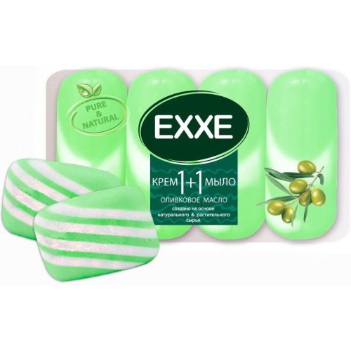 Мыло туалетное EXXE 1+1 Оливковое масло (4*90 гр)