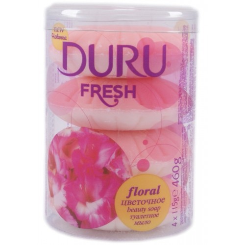 Мыло туалетное Duru Fresh Цветочная свежесть (4*115 гр)
