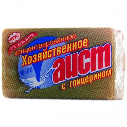 Мыло хозяйственное Аист 70% с глицерином (150 гр)