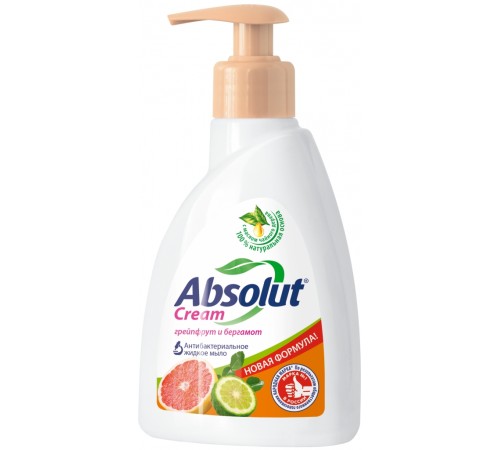 Мыло жидкое Absolut Cream Грейпфрут и бергамот (250 гр)