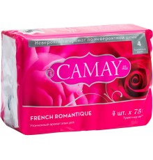 Мыло туалетное Camay French Romantique Алые Розы (4*75 гр)