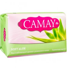 Мыло туалетное Camay Soft Aloe Нежное алоэ (85 гр)