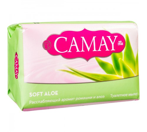 Мыло туалетное Camay Soft Aloe Нежное алоэ (85 гр)