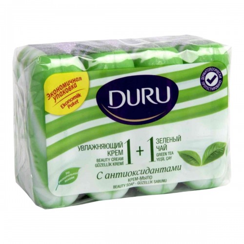 Мыло туалетное Duru 1+1 Зеленый чай (4*80 гр)