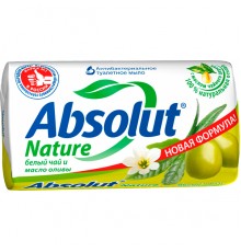 Мыло туалетное Absolut Nature Белый чай и масло оливы (90 гр)