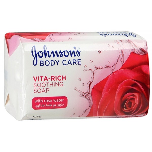 Мыло туалетное Johnson's Body Care Vita Rich Розовая вода (125 гр) Мыло туалетное Johnson's Body Care Vita Rich Розовая вода (125 гр)