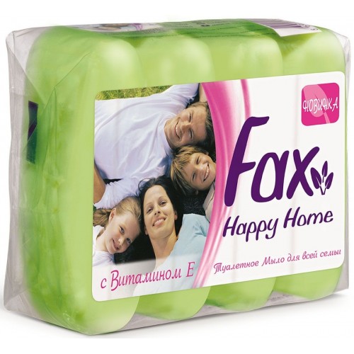 Мыло туалетное Fax Happy Home Зеленое (4*70 гр)
