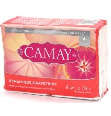 Мыло туалетное Camay Dynamique Grapefruit Динамик (4*75 гр)